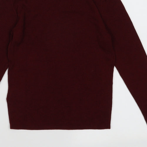 H&M Womens Red  Viscose Pullover Sweatshirt Size XS  Pullover