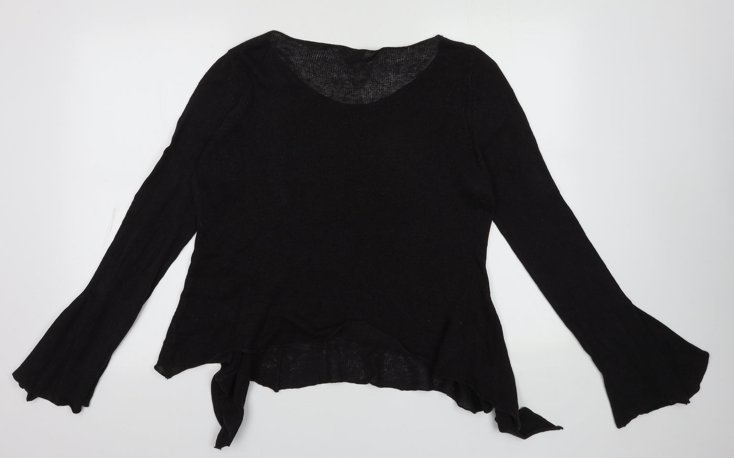 Marks and Spencer Womens Brown Boat Neck  Linen Pullover Jumper Size 16