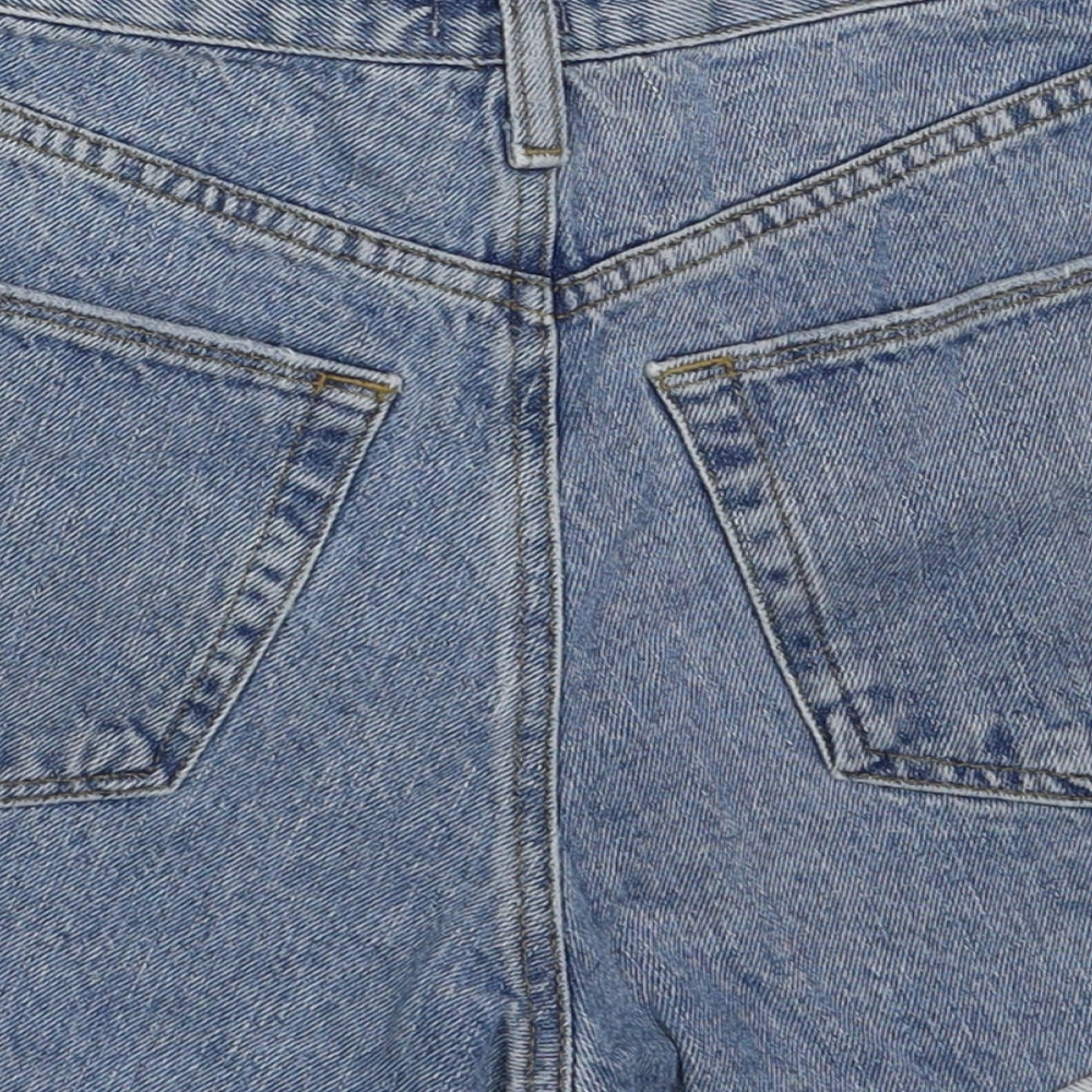 Urban Outfitters Womens Blue  Cotton Mom Shorts Size 26 L4 in Regular Button