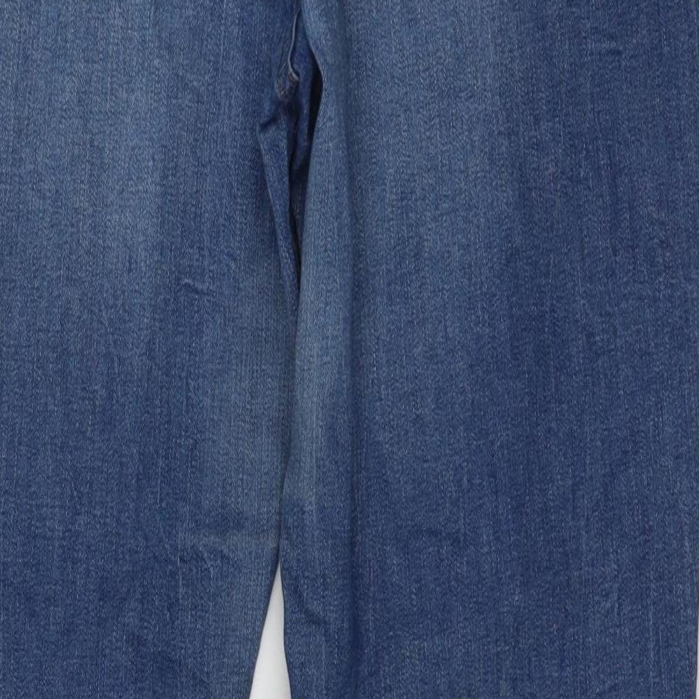Primark Womens Blue  Cotton Skinny Jeans Size 18 L32 in Regular Button