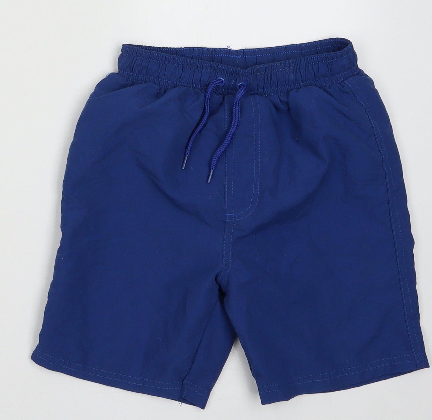 F&F Boys Blue  Polyester Sweat Shorts Size 7-8 Years  Regular Tie
