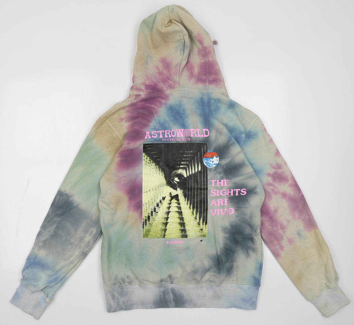 Preworn Womens Multicoloured  Cotton Pullover Hoodie Size M  Pullover - astro world