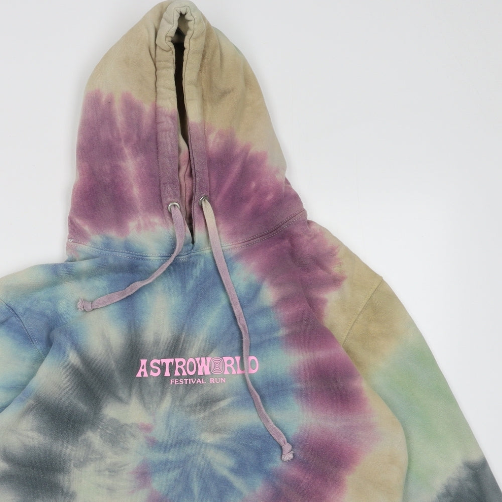 Preworn Womens Multicoloured  Cotton Pullover Hoodie Size M  Pullover - astro world