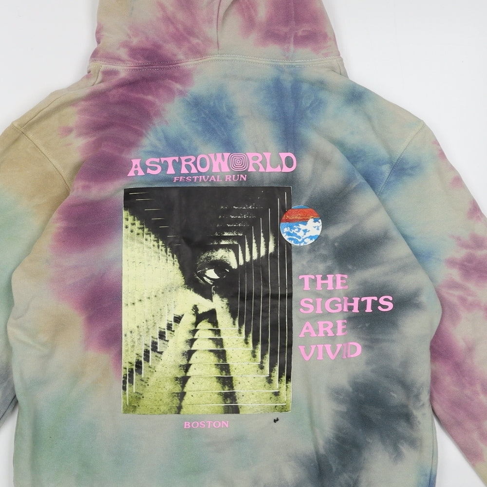 Preworn Womens Multicoloured  Cotton Pullover Hoodie Size M  Pullover - astro world