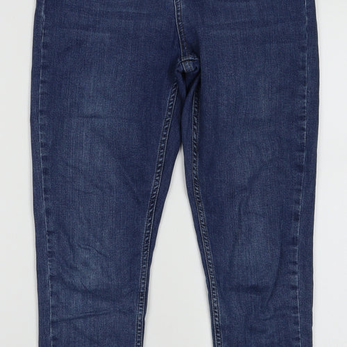 Urban Outfitters Womens Blue  Cotton Skinny Jeans Size 28 L30 in Regular Button