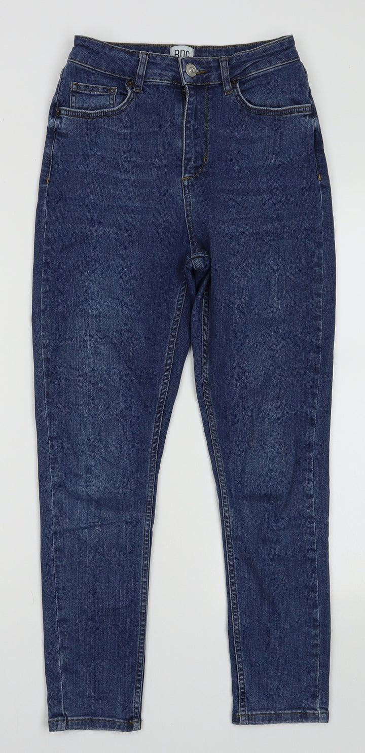 Urban Outfitters Womens Blue Cotton Skinny Jeans Size 28 L30 in Regular Button