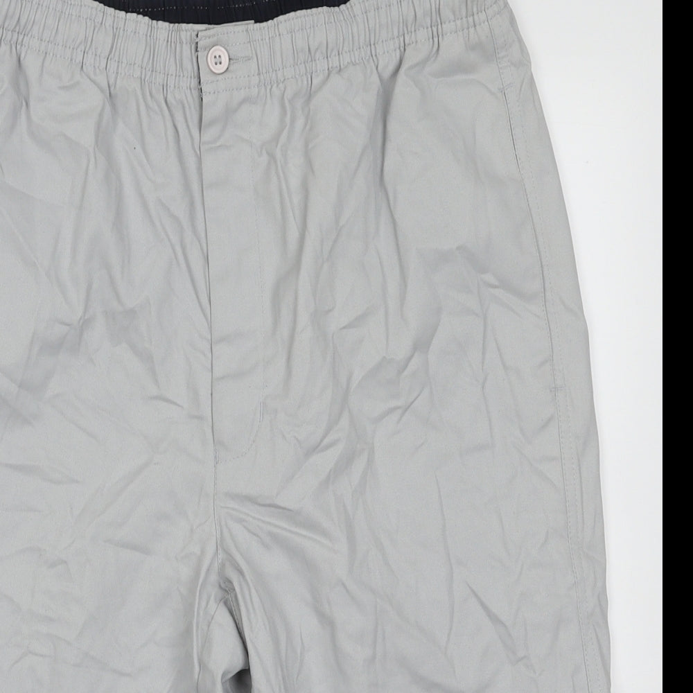 Preworn Mens Grey  Cotton Sweat Shorts Size 32 L14 in Regular Tie