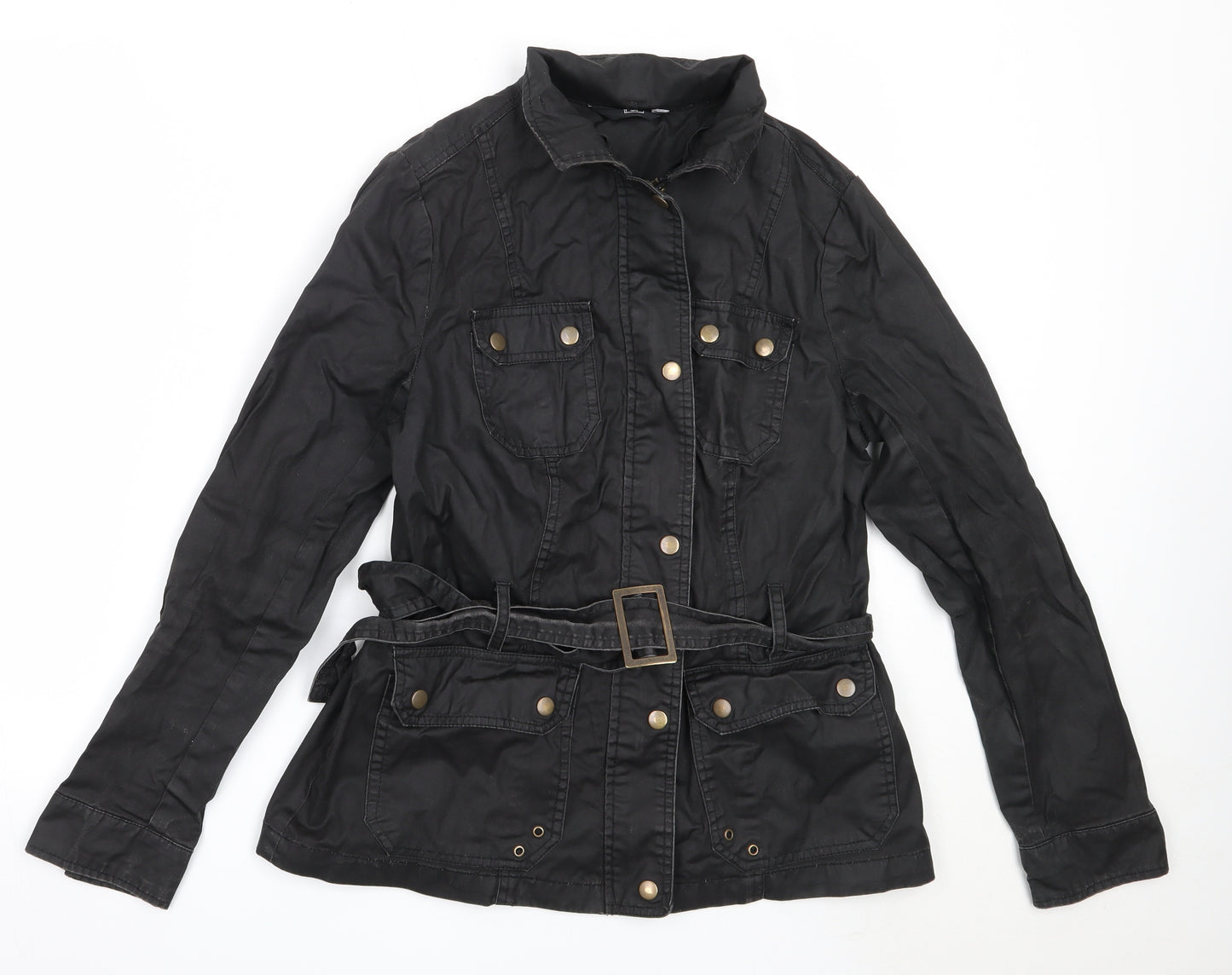 F&F Womens Black   Jacket Coat Size 14