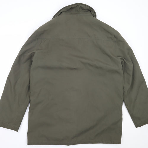 Hutson Harbour Mens Green   Overcoat Coat Size L
