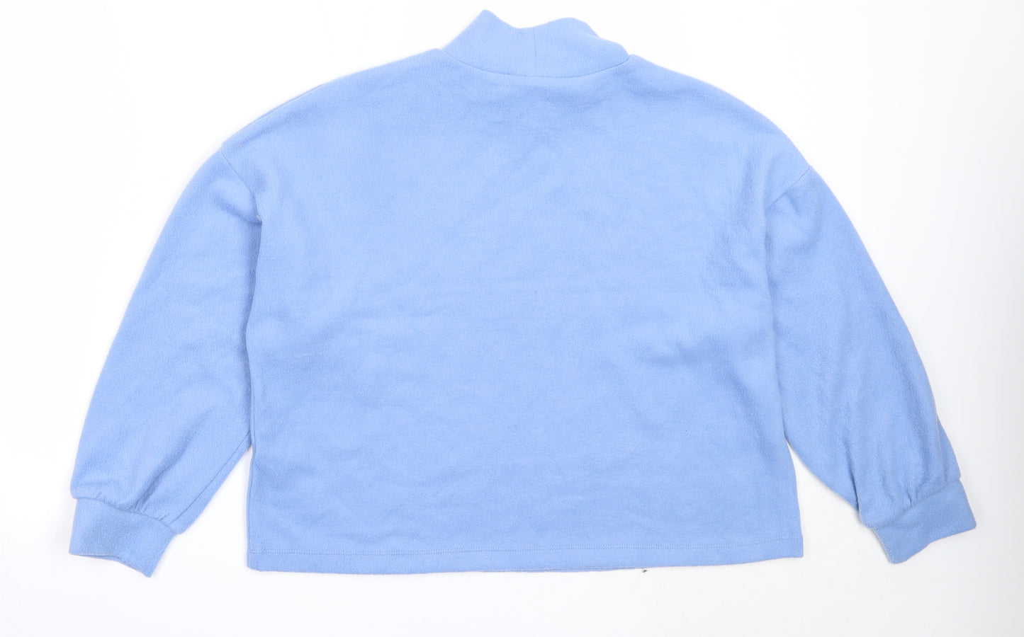 New Look Womens Blue High Neck  Polyester Pullover Jumper Size M