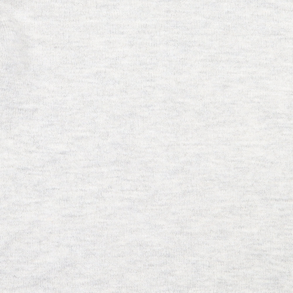 George Womens Grey Round Neck  Acrylic Pullover Jumper Size M