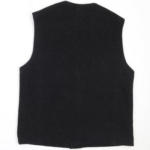 Camel Collection Mens Black   Jacket Waistcoat Size 42