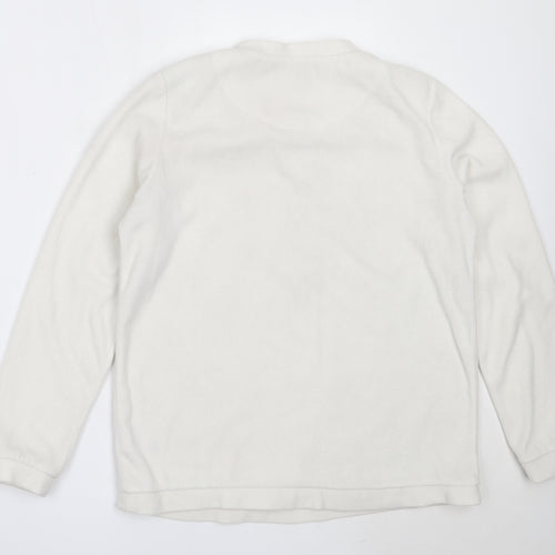 Primark Womens Ivory Solid Polyester Top Pyjama Top Size S