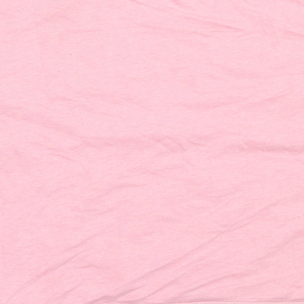 Pull&Bear Womens Pink  Polyester Pullover Sweatshirt Size S