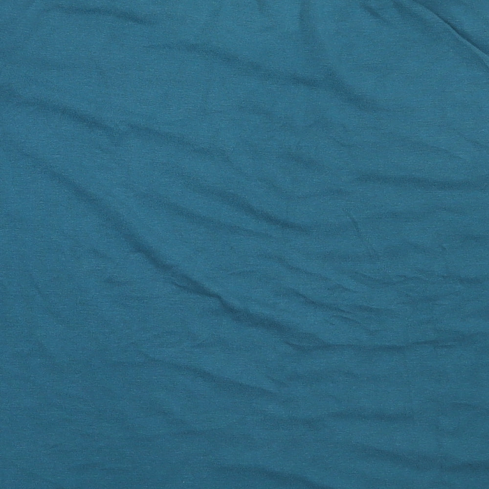 Capsule Womens Blue  Cotton Basic T-Shirt Size 16 Round Neck