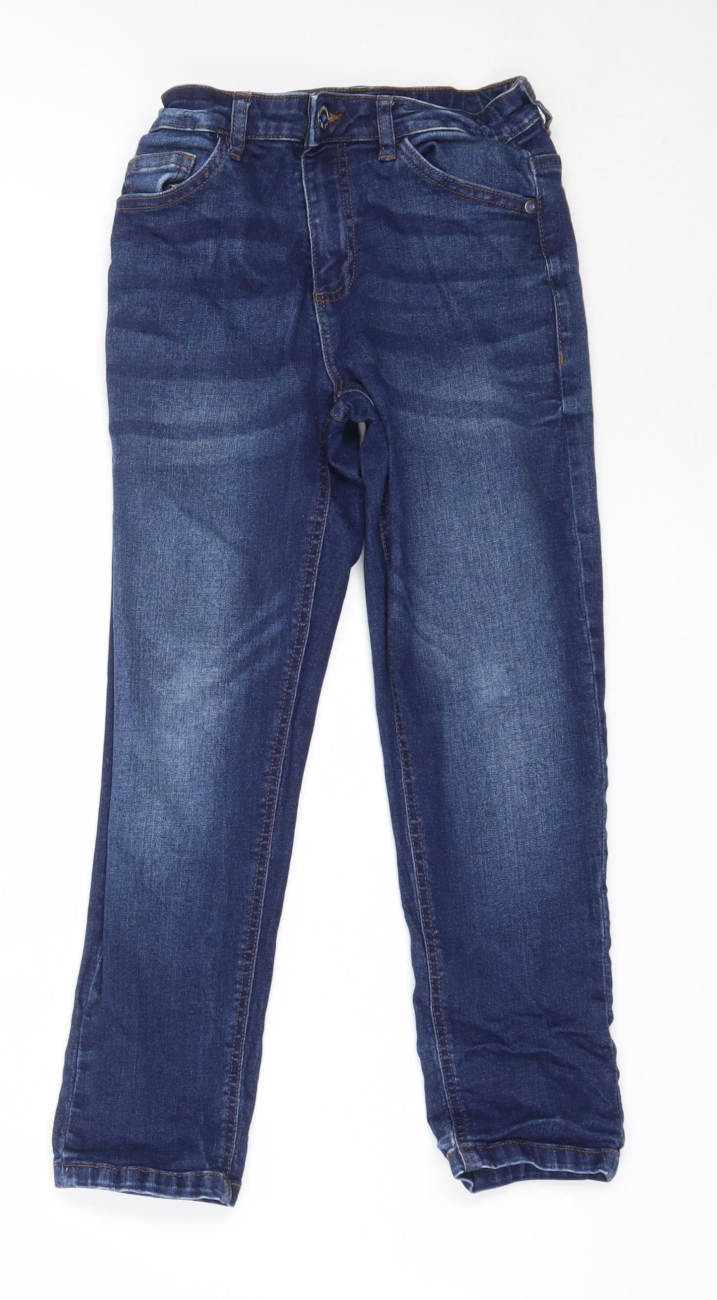 NEXT Boys Blue  Cotton Straight Jeans Size 9 Years  Regular
