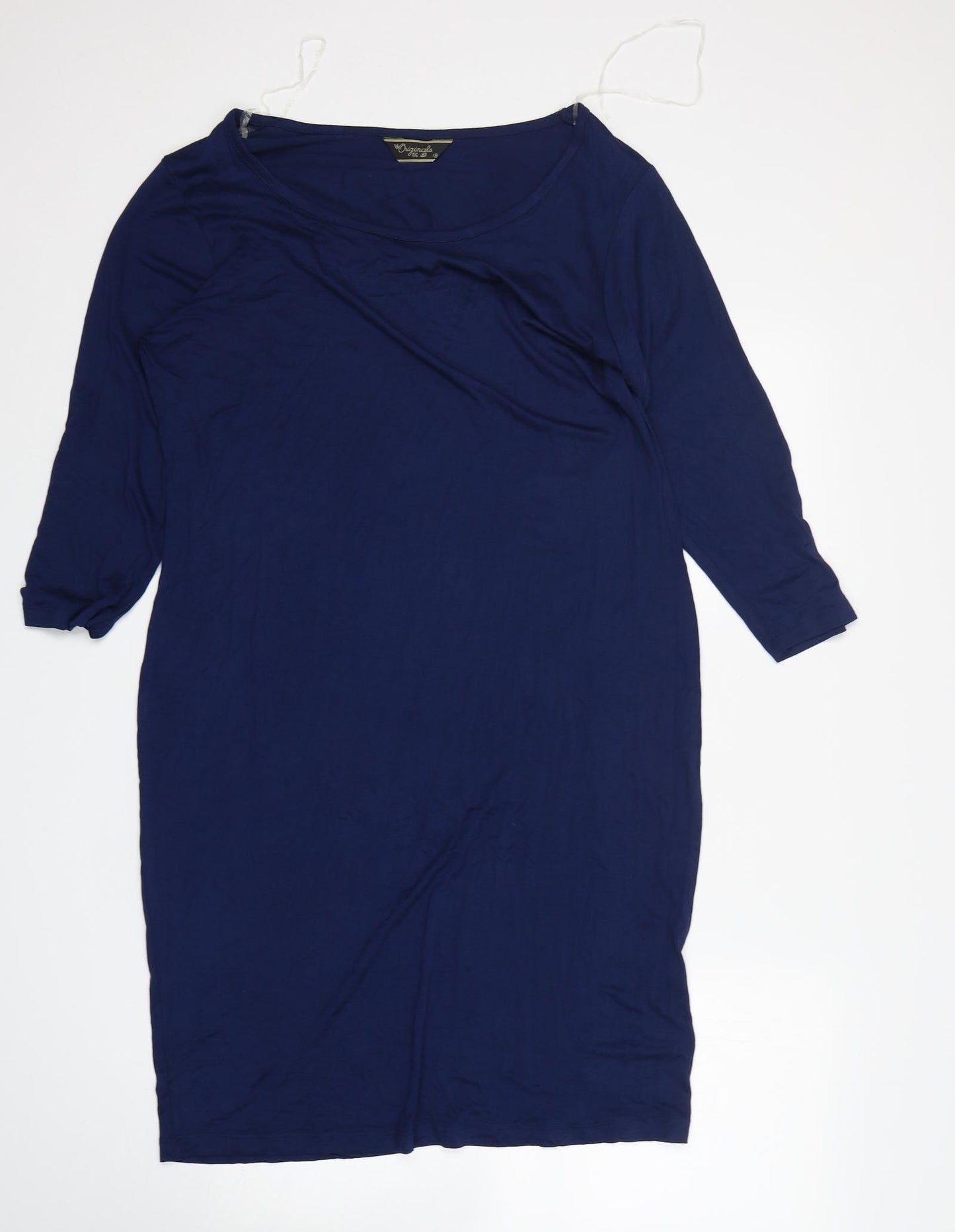 Originals  Womens Blue  Viscose T-Shirt Dress  Size 18  Round Neck
