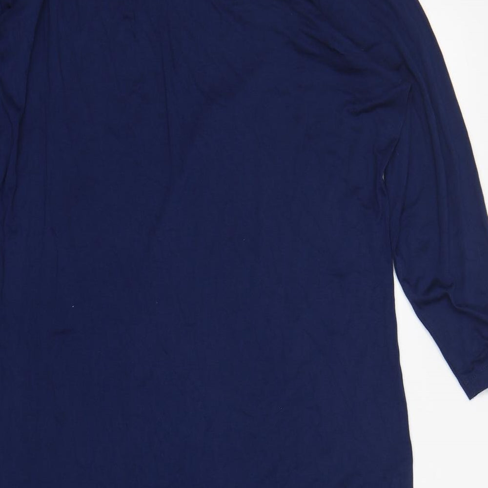Originals  Womens Blue  Viscose T-Shirt Dress  Size 18  Round Neck
