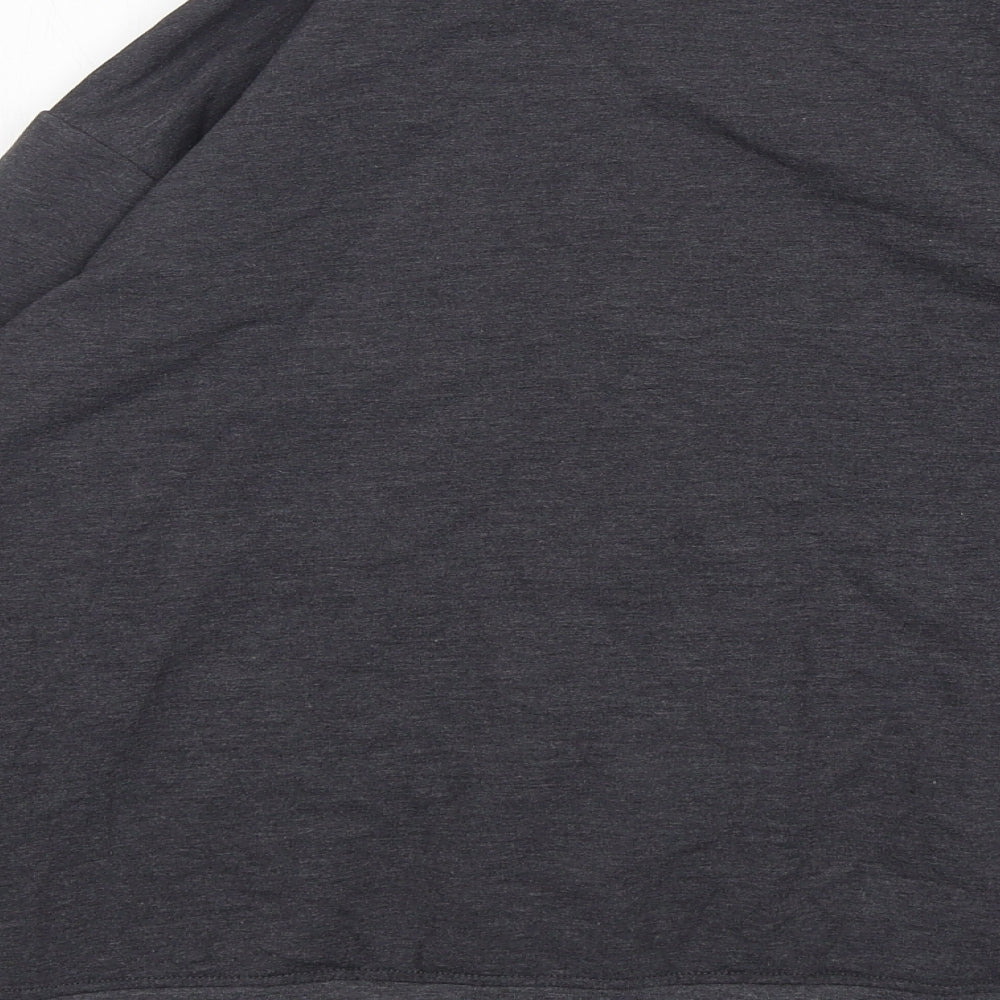 ASOS Womens Grey Round Neck  Viscose Full Zip Jumper Size 10