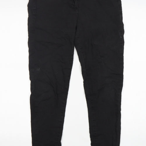 M&S Womens Black  Cotton Skinny Jeans Size 10 L29 in Regular