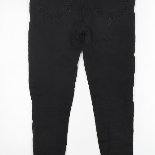 M&S Womens Black  Cotton Skinny Jeans Size 10 L29 in Regular