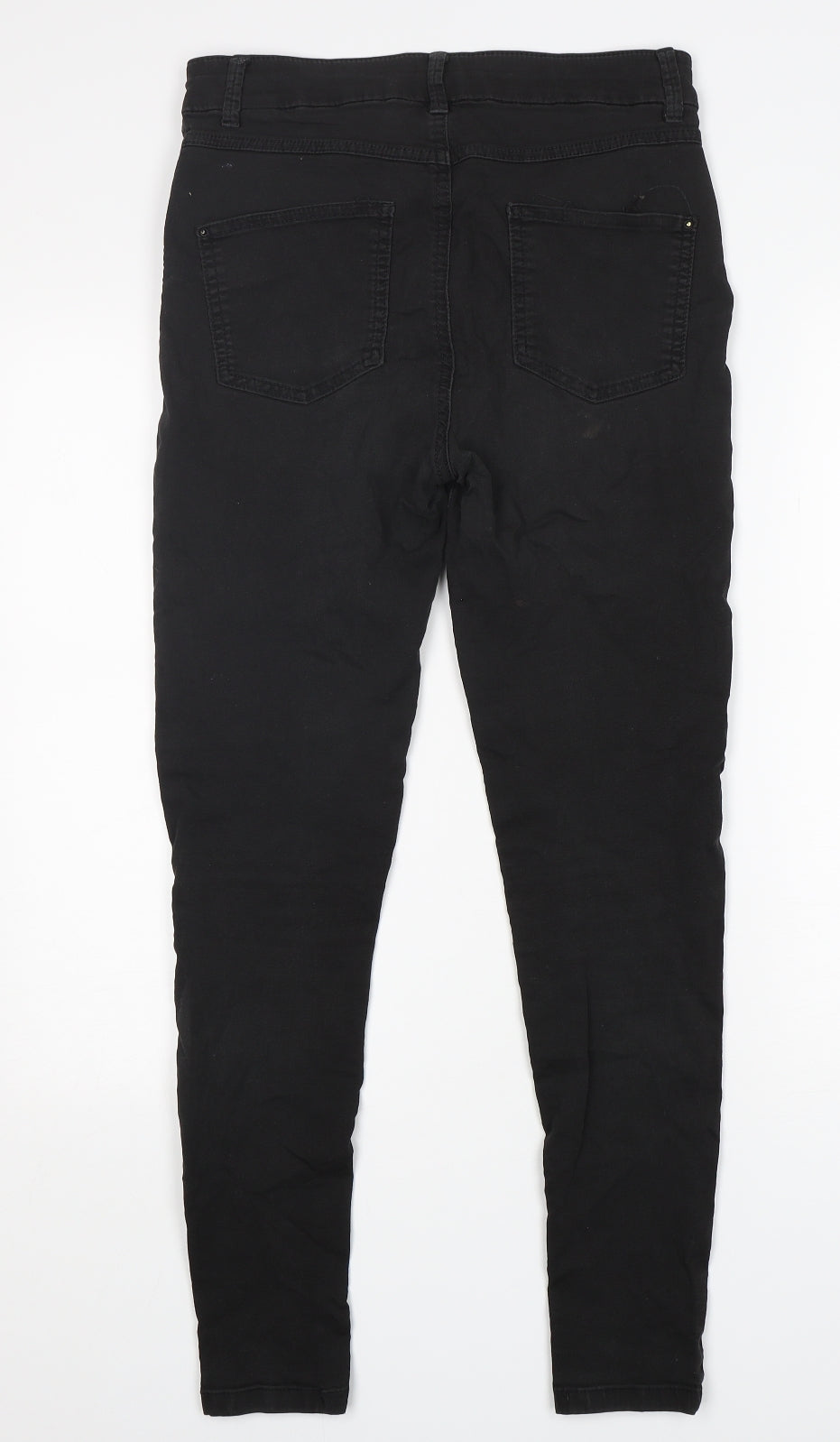 M&S Womens Black  Cotton Skinny Jeans Size 10 L29 in Regular