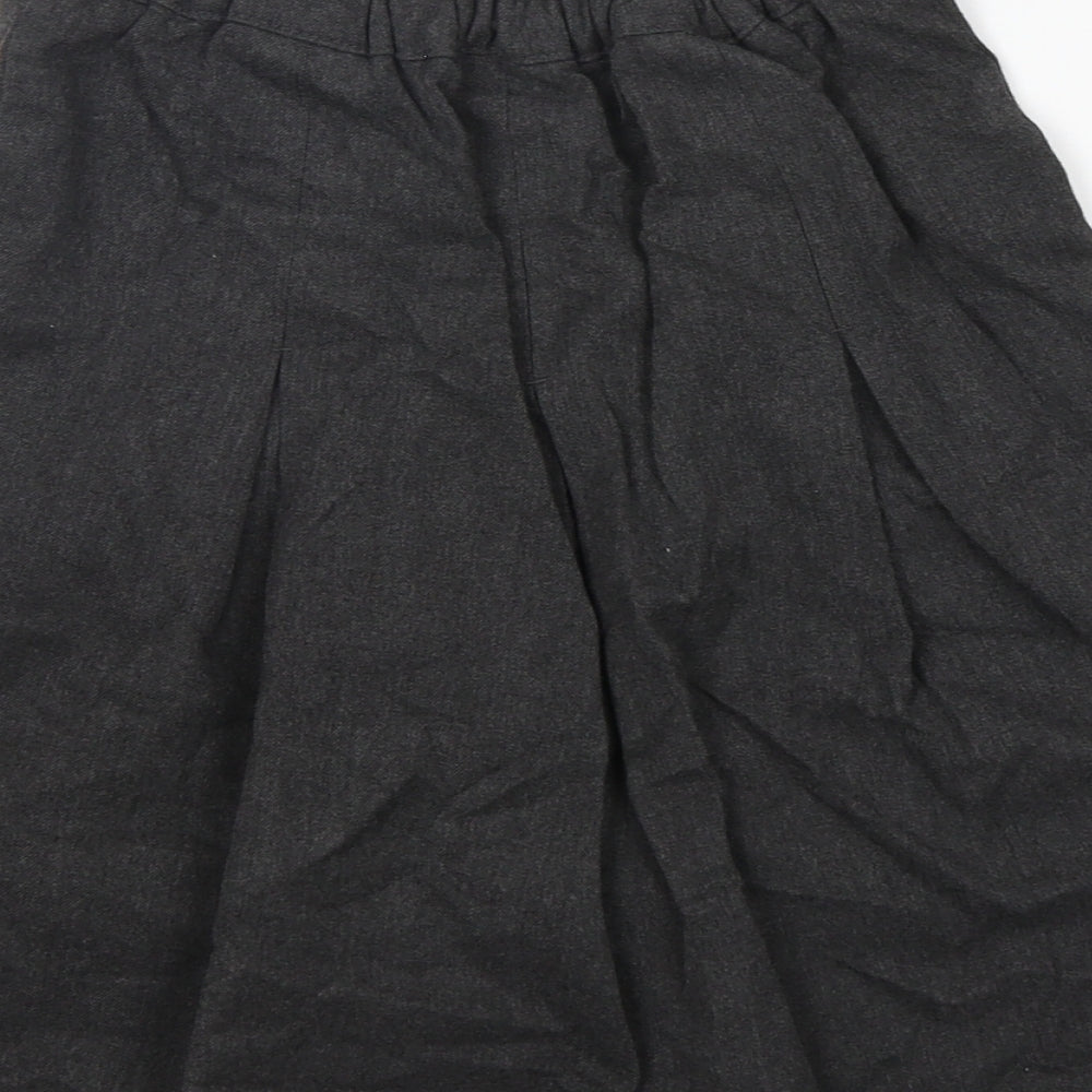 Aldi Girls Grey  Polyester Pleated Skirt Size 9-10 Years  Regular  - School Wear