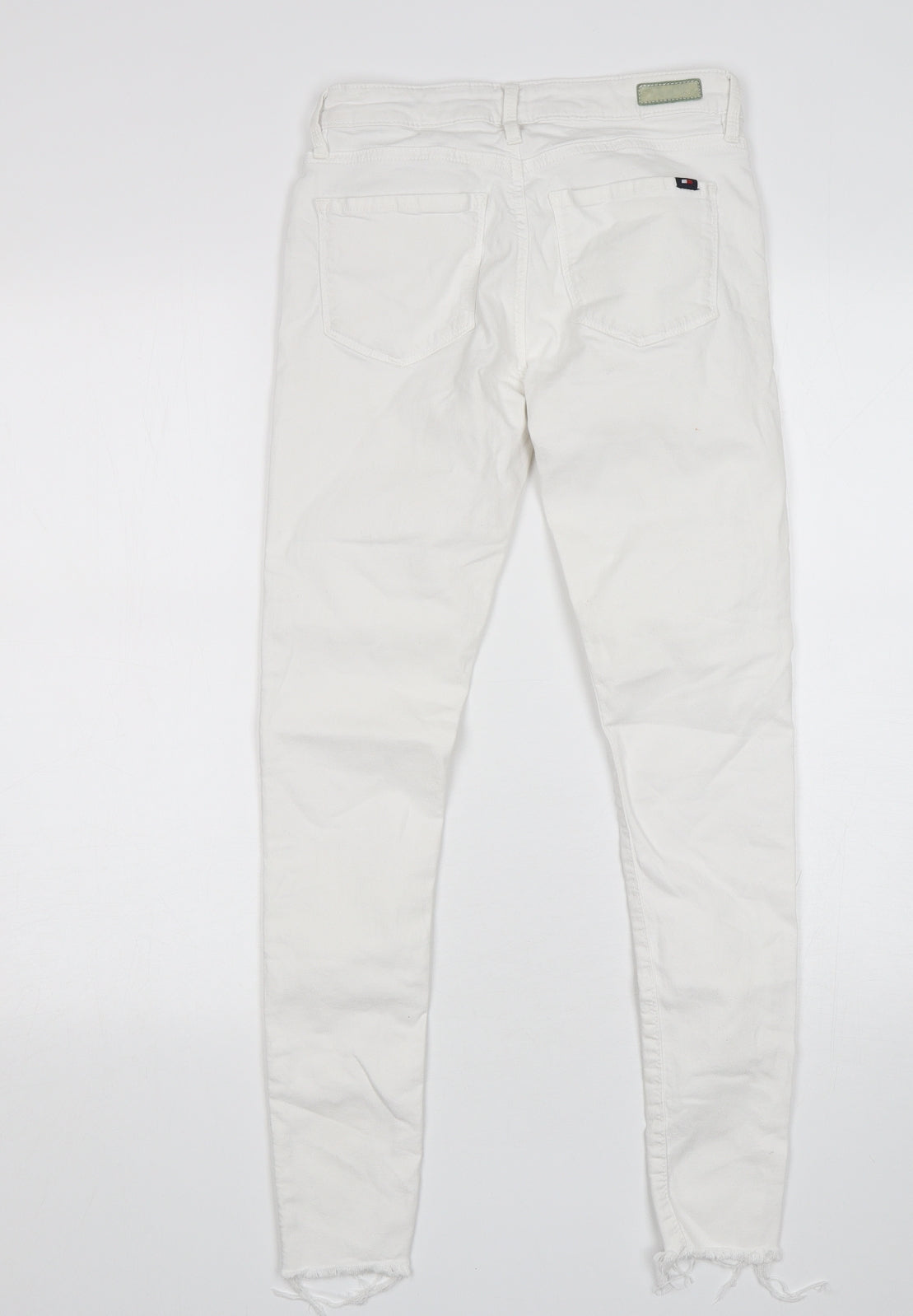 Tommy Hilfiger Womens White  Cotton Skinny Jeans Size 26 in L28 in Regular