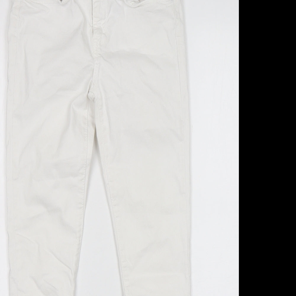 Tommy Hilfiger Womens White  Cotton Skinny Jeans Size 26 in L28 in Regular