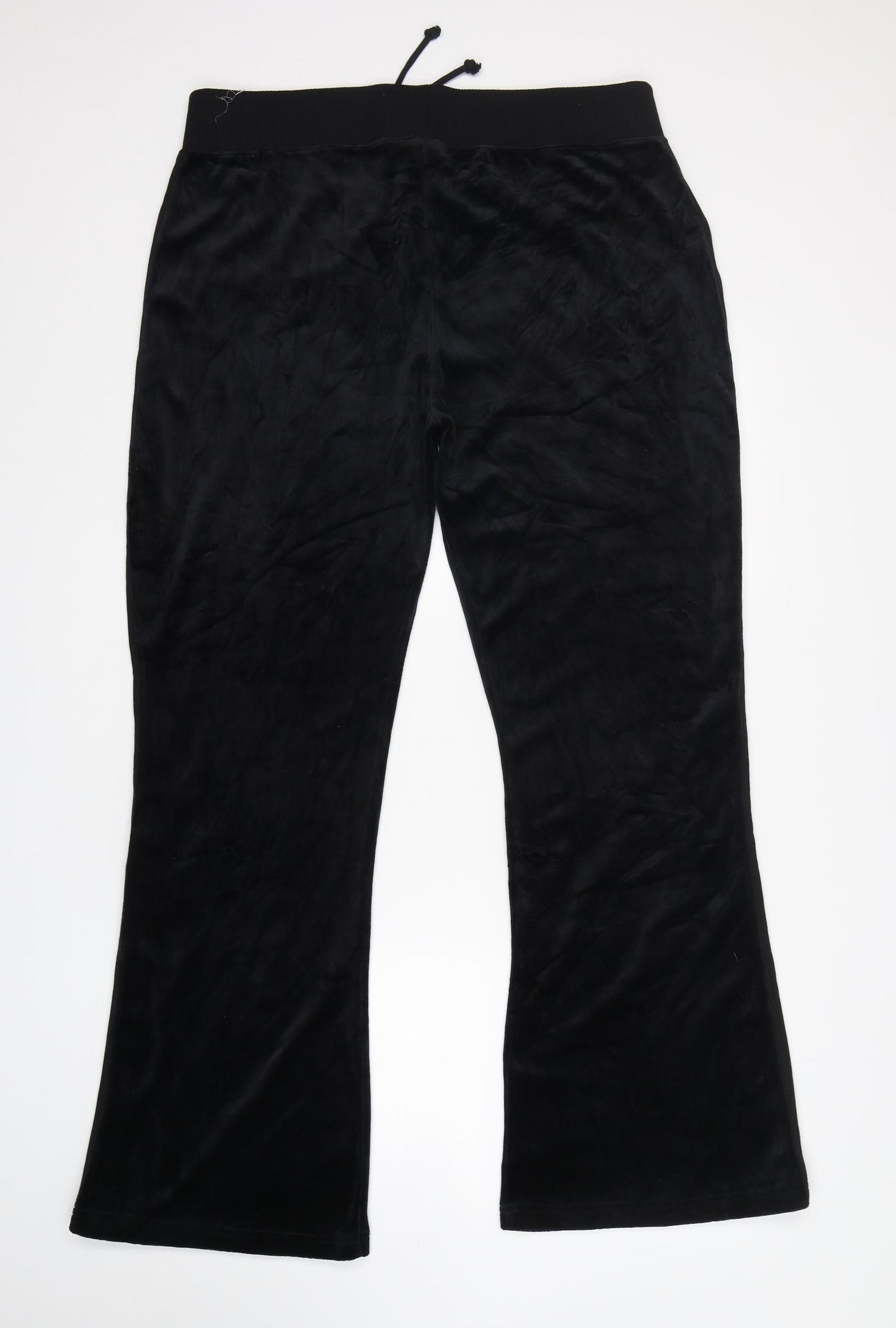 E-vie Womens Black  Cotton Sweatpants Trousers Size 18 L32 in Regular