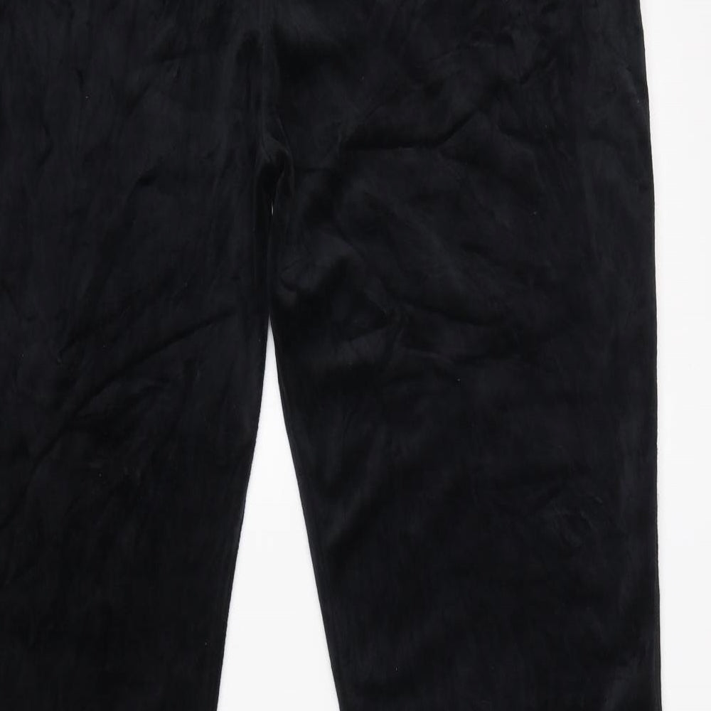E-vie Womens Black  Cotton Sweatpants Trousers Size 18 L32 in Regular