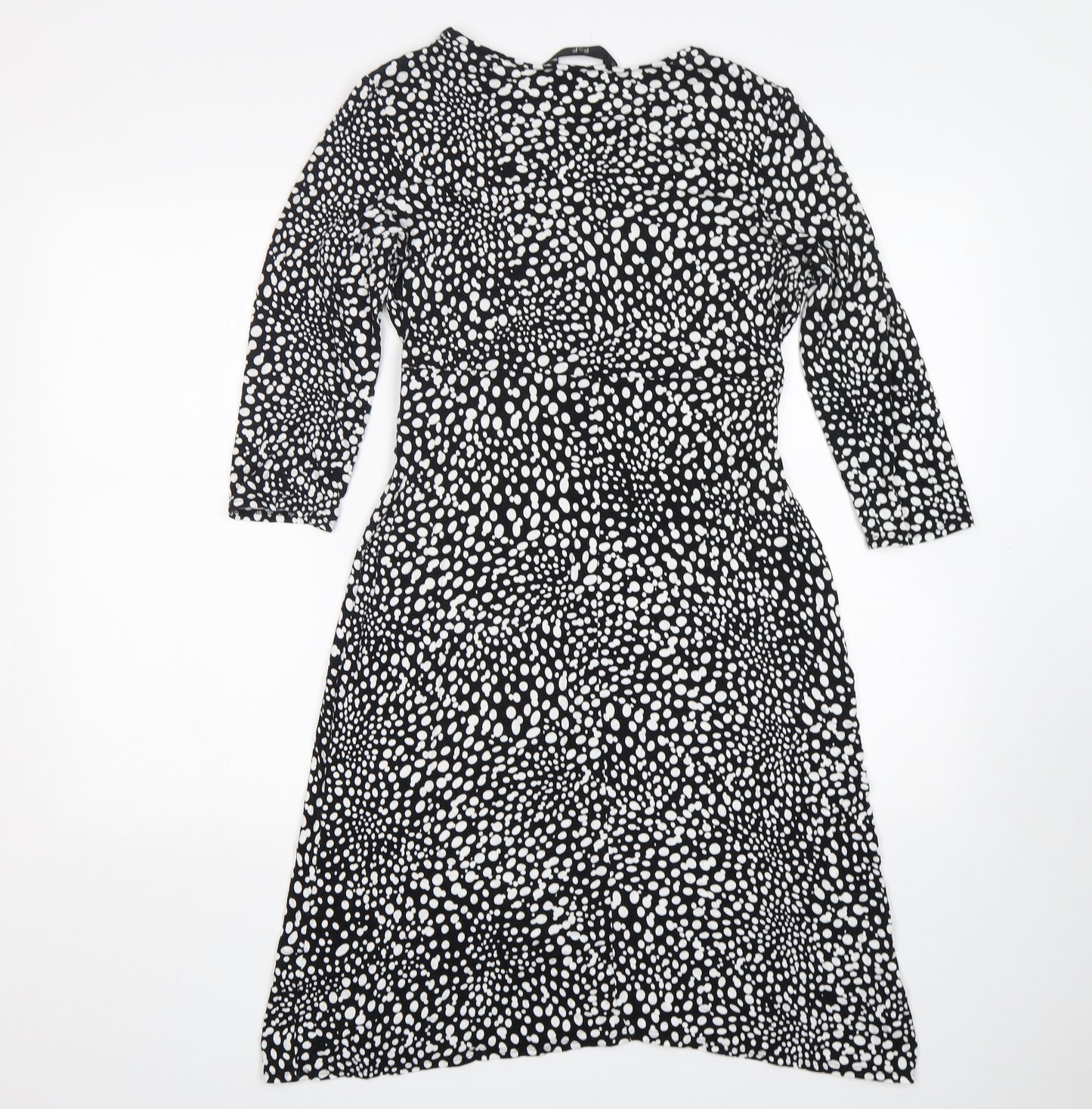 F&F Womens Multicoloured Polka Dot Viscose A-Line  Size 12  V-Neck
