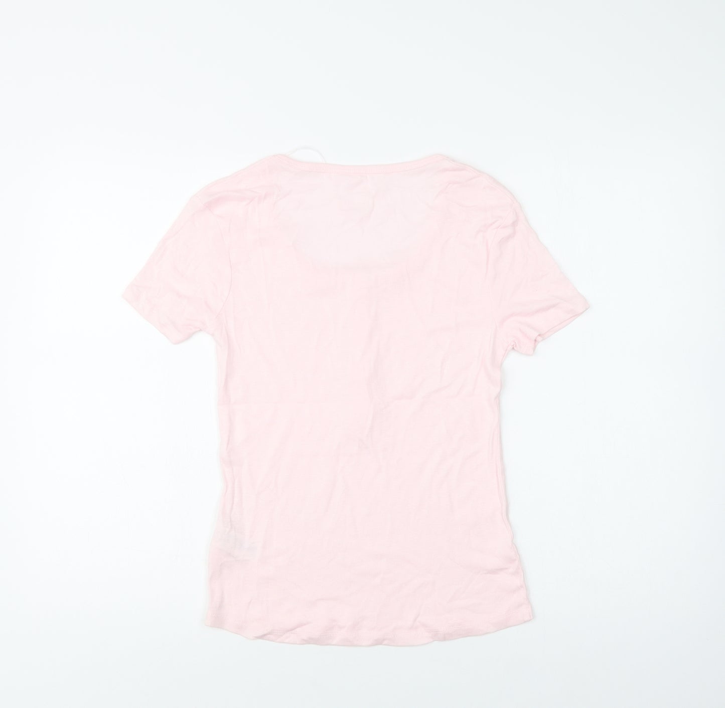 F&F Womens Pink  Cotton Top Pyjama Top Size 10