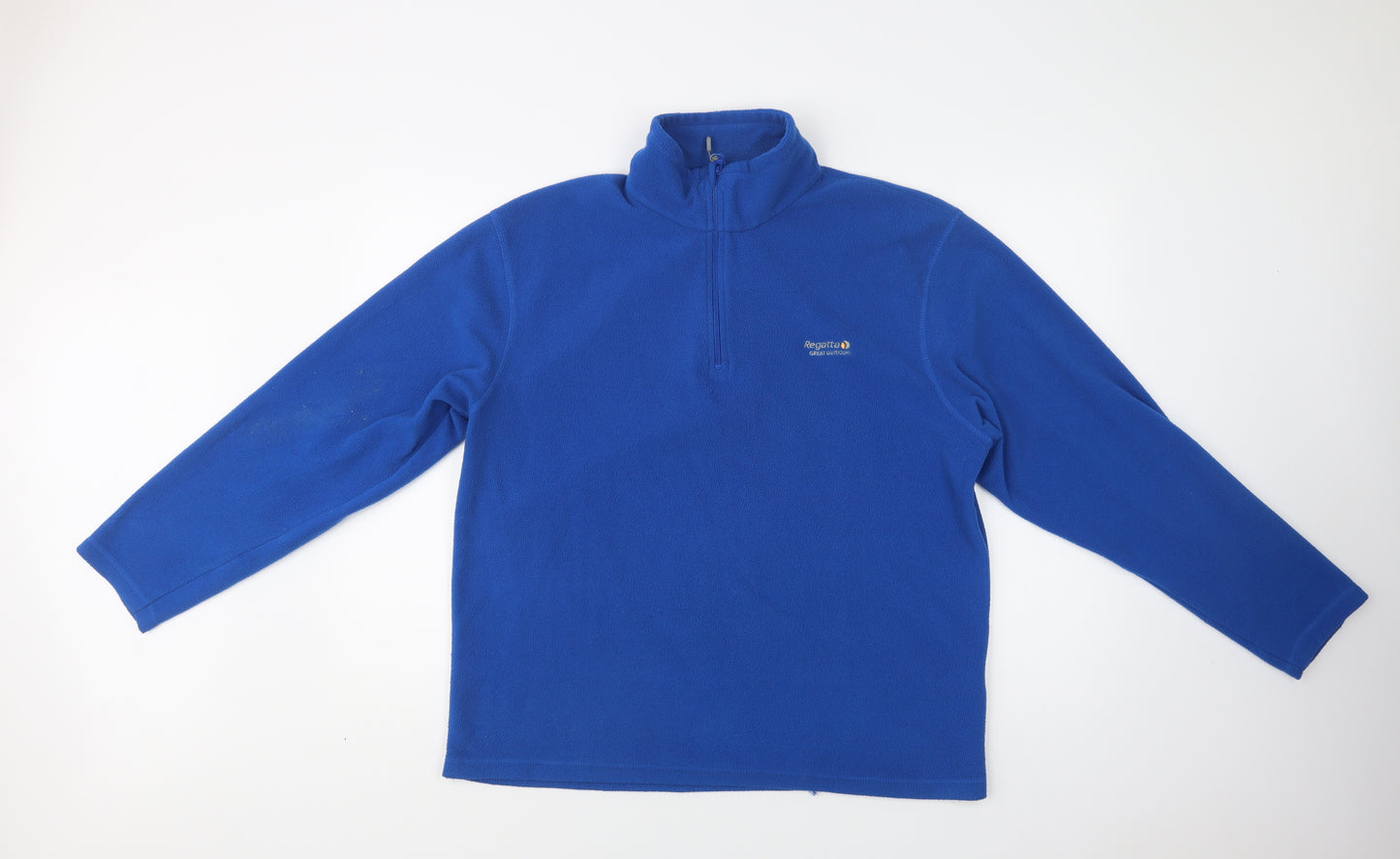 Regatta Mens Blue  Polyester Henley Sweatshirt Size L