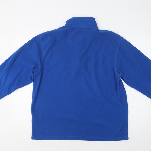 Regatta Mens Blue  Polyester Henley Sweatshirt Size L