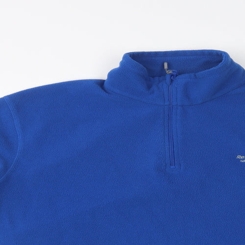 Regatta Mens Blue  Polyester Henley Sweatshirt Size L