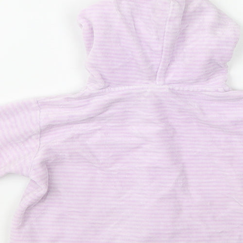NEXT Baby Purple Striped  Basic Jacket Jacket Size 0-3 Months   Snap