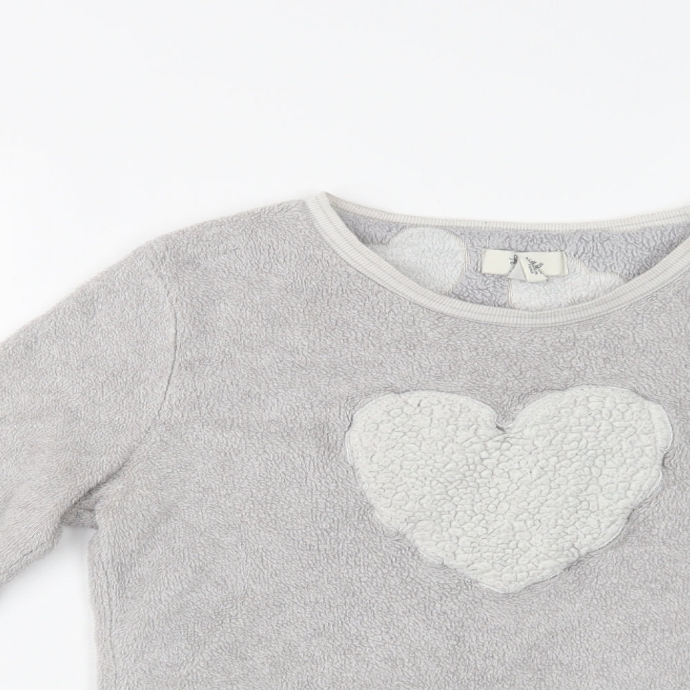 Primark Womens Grey  Polyester Top Pyjama Top Size 10   - Heart