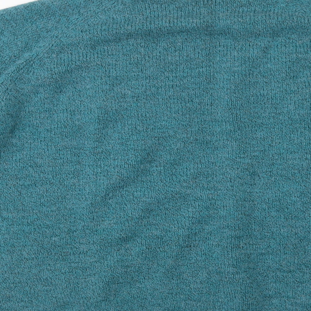 Damart Womens Green Crew Neck  Acrylic Pullover Jumper Size 18