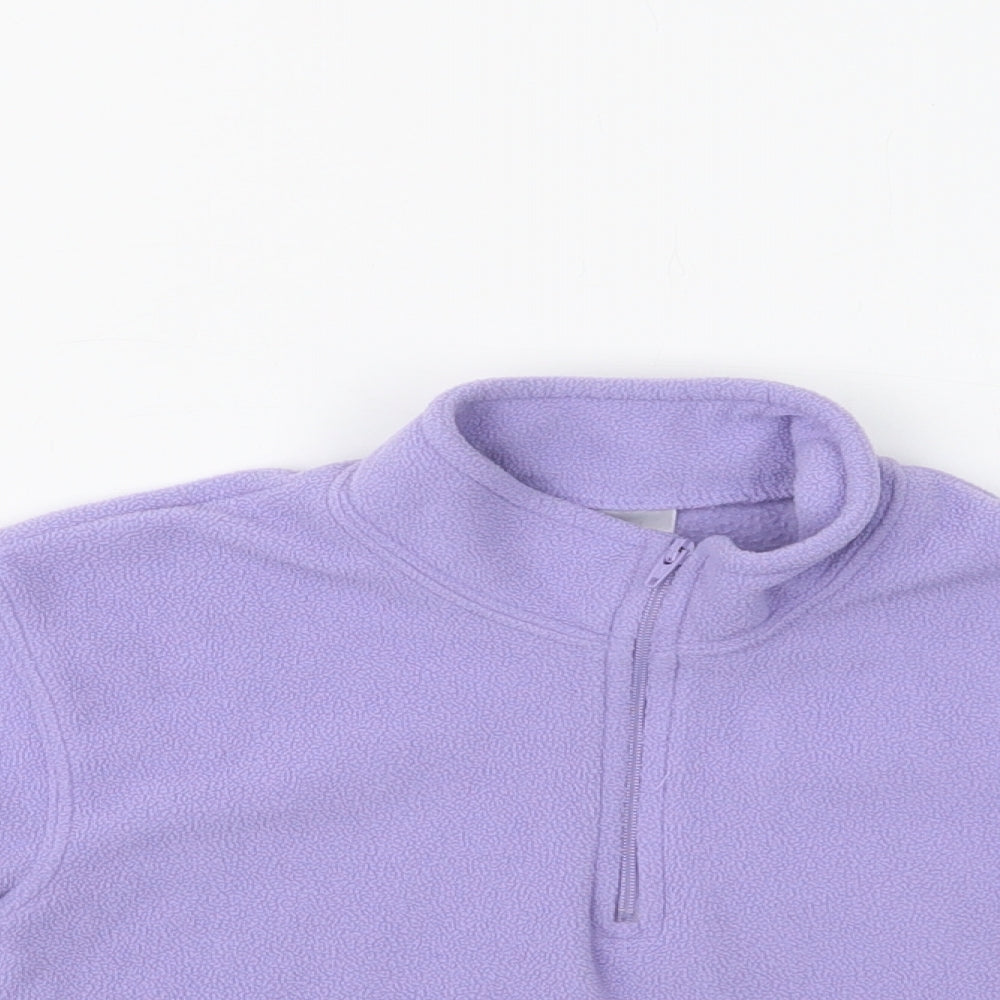 Preworn Baby Purple  Polyester Henley Jumper Size 18-24 Months  Zip