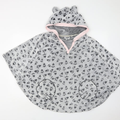 Avon Womens Grey Animal Print Polyester Top Lounge Set Size 12
