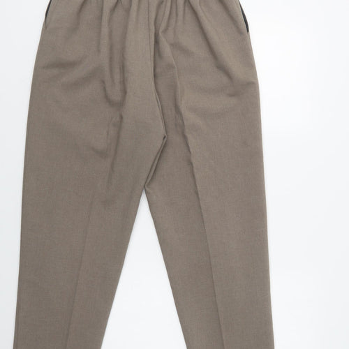 Saira Womens Beige  Polyester Trousers  Size M L29 in Regular