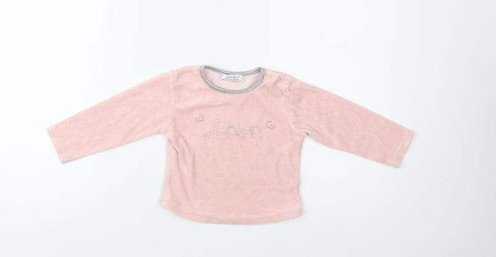 Early Days Baby Pink  Polyester Pullover Jumper Size 18-24 Months  Button