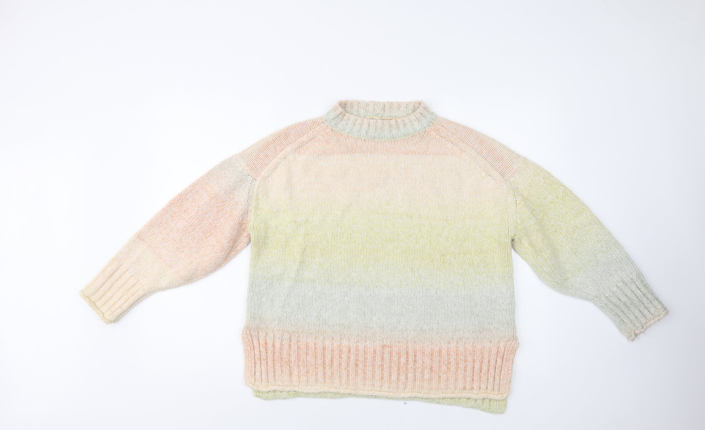 NEXT Womens Multicoloured Crew Neck  Acrylic Pullover Jumper Size 16
