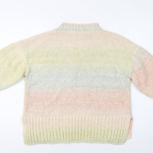 NEXT Womens Multicoloured Crew Neck  Acrylic Pullover Jumper Size 16