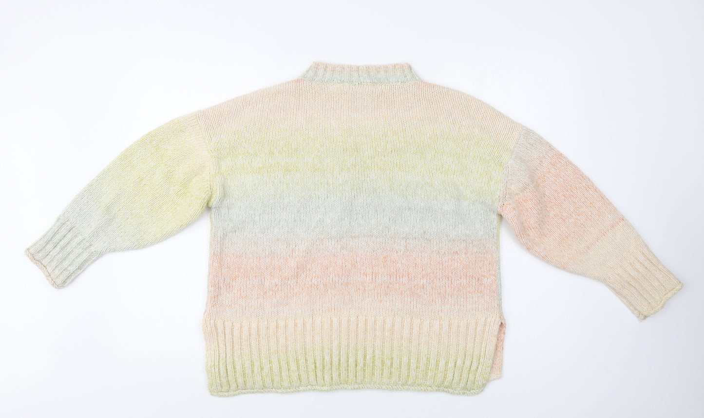 NEXT Womens Multicoloured Crew Neck  Acrylic Pullover Jumper Size 16