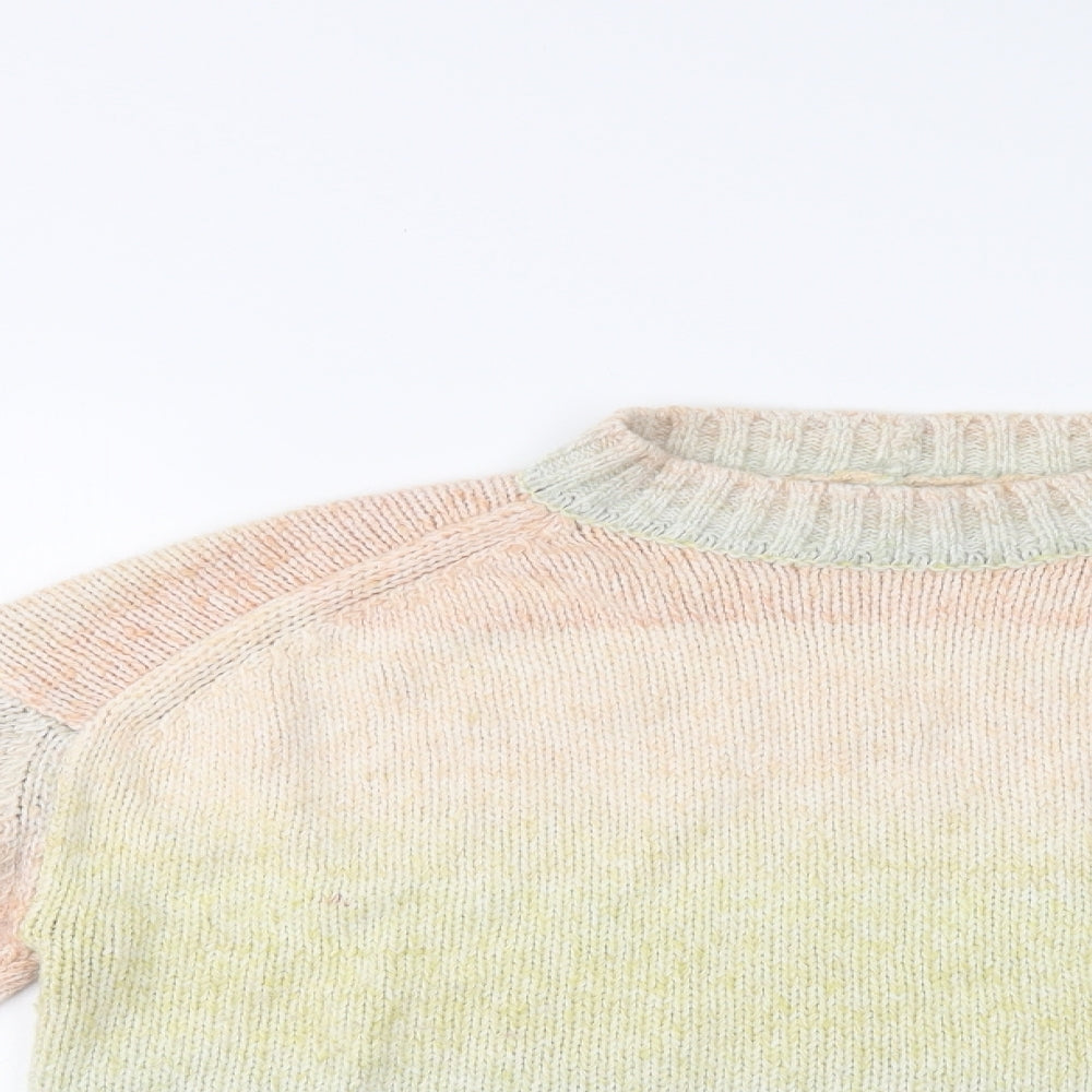 NEXT Womens Multicoloured Crew Neck  Acrylic Pullover Jumper Size 16