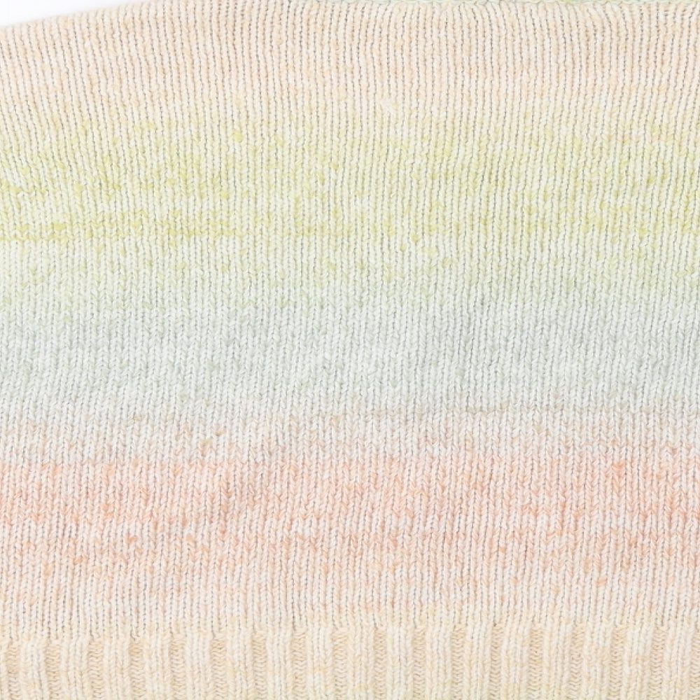 NEXT Womens Multicoloured Crew Neck  Acrylic Pullover Jumper Size 16