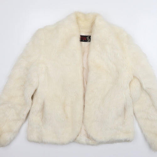 Segal Womens Ivory   Jacket  Size 10