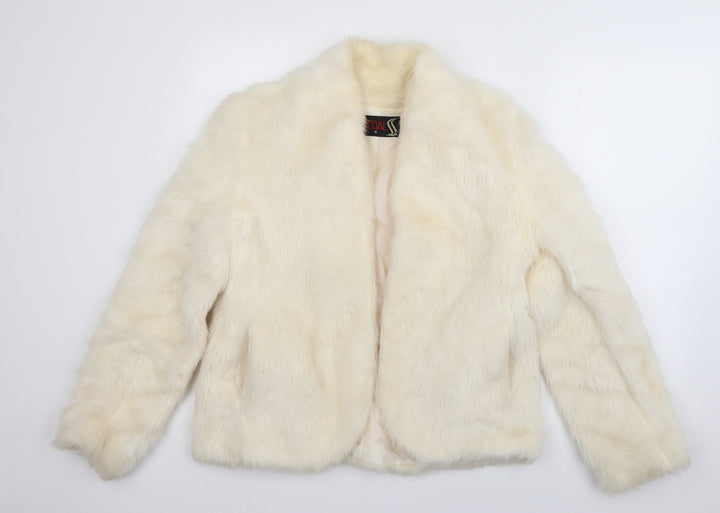 Segal Womens Ivory   Jacket  Size 10